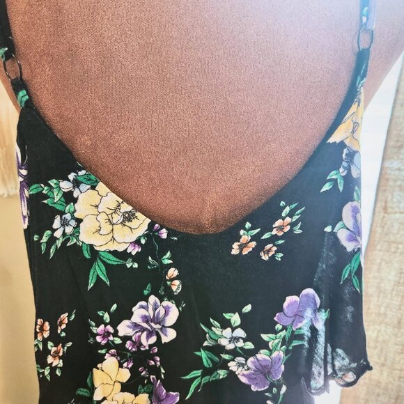 Torrid Whimsigoth Moody Black Floral Dress |  Knee Length| Size 0 - Picture 7 of 11